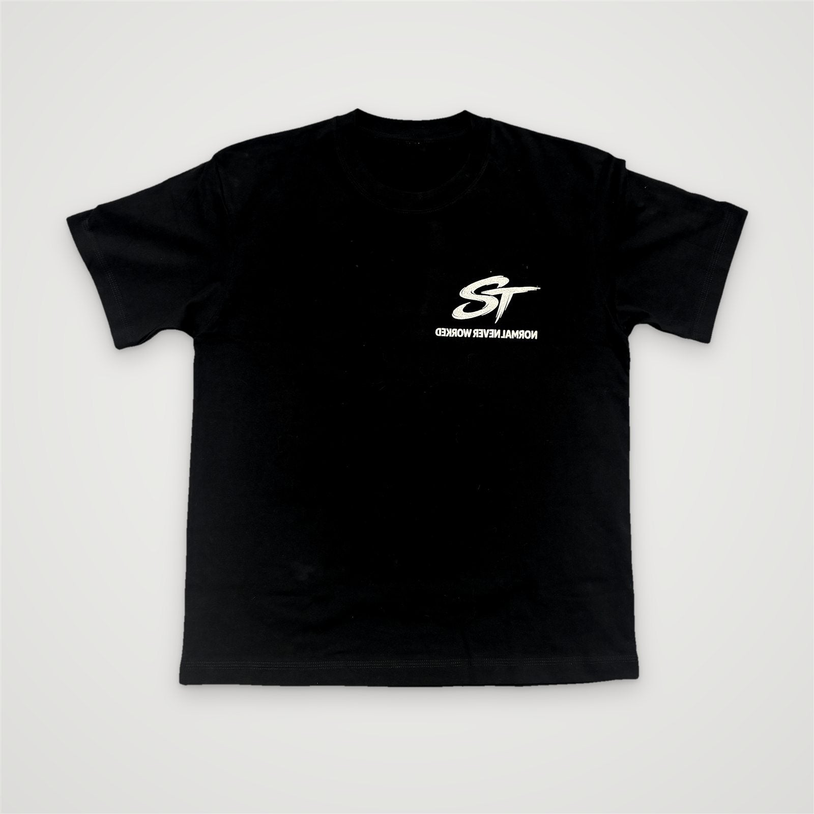 Black tee, front
